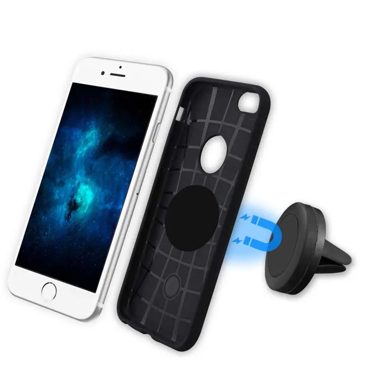 Universal Car Mount Magnetic Air Vent Car Holder för telefoner 360 graders rotationsstativ för smartphones GPS Auto -tillbehör i Flat9466504