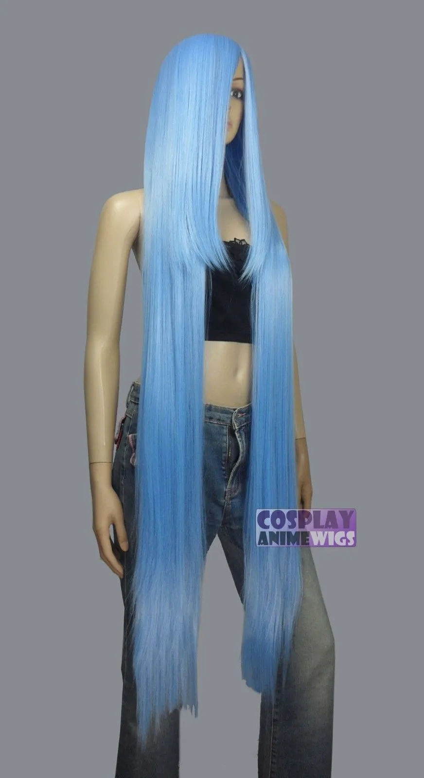 Blue wig 130 cm cheap