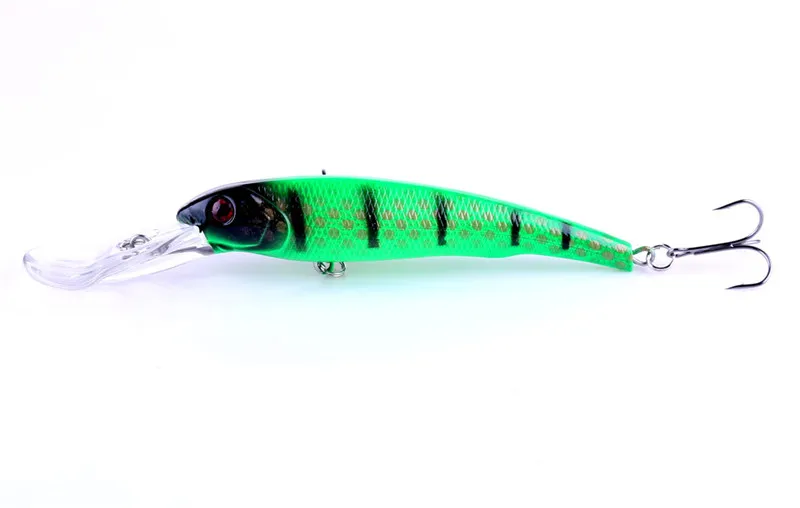 جديد كبير المحيط Minnow Fishing Fishing 29g 16 5 سم Wobblers Swimbait شفافة ليزر كرنك الطعم الصيد Tackle270y