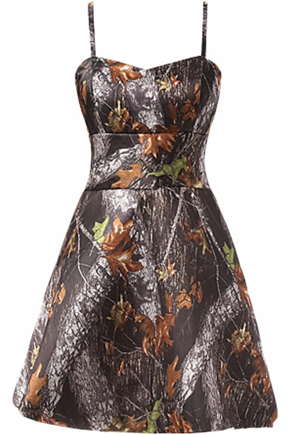 2017 New Sexy A Line Short Camo Prom Dresses Camouflage Homecoming Dresses Party Cocktail Gowns QA018