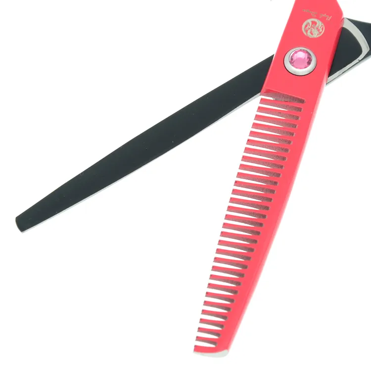 6.0INCH NY PURPLE DRAGON JP440C Hair Shears Set 360 Degree Rotera Salong Hårskärning Tunna Saxar Frisör Saxar, LZS0434