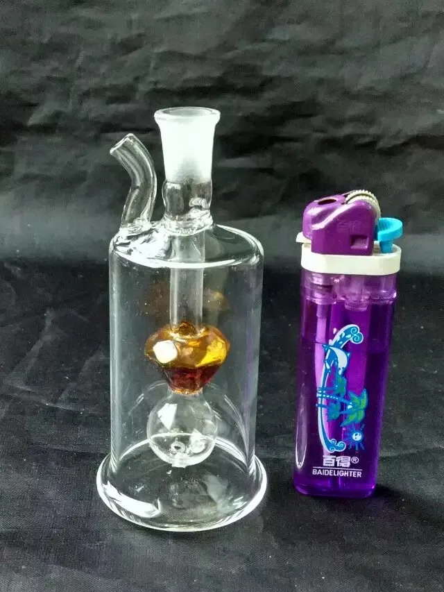 Hookahs Color nectar heart water jellyfish , Wholesale Glass Bongs Accessories, Glass Hookah, Water Pipe Smoke