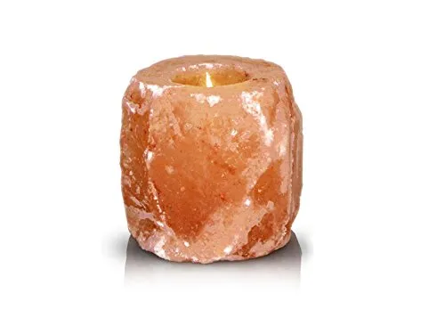 Горячие Гималайские природные кристаллы каменной соли 1 Отверстие Tealight Подсвечника Рука Резного очиститель воздуха свободная быстрая доставка
