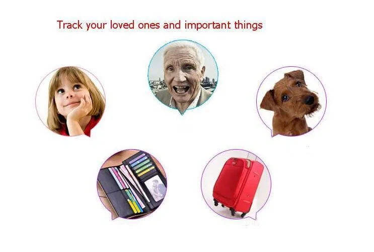 new Mini GPS Tracker Bluetooth Key Finder Alarm 8g TwoWay Item Finder for ChildrenPets ElderlyWalletsCars Phone Retail Packa8555800