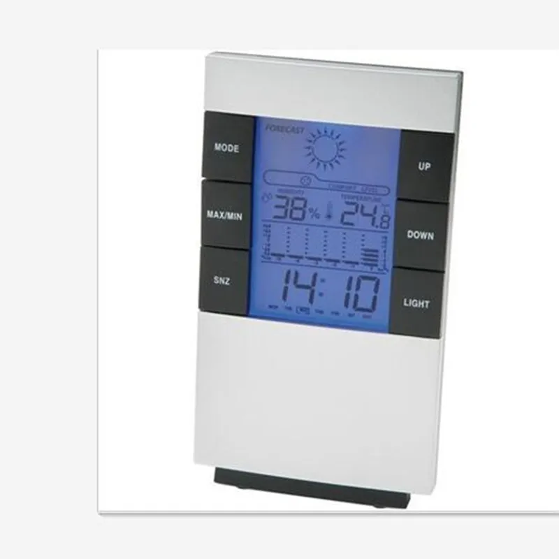 Высокоточный прогноз погоды температура в помещении влажность метр цифровой термометр гигрометр влагомер светодиодная подсветка жк-дисплей