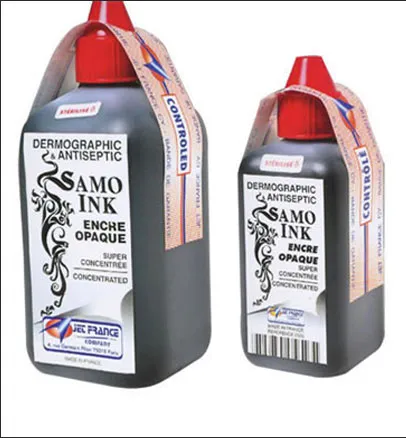 Großhandels-Tätowierfarbe 250 ml (schwarze Farbe) Tattoo-Pigment-Set C108