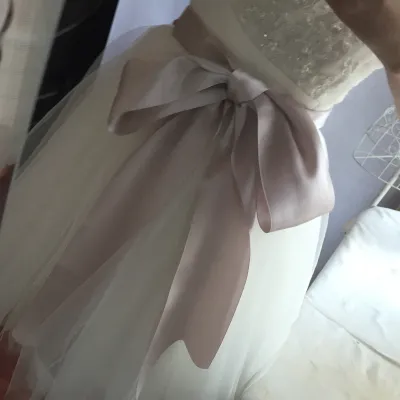 Multicolor Double Satin Bridal Sashes Wedding Belt Extra Wedding Belt Sahes för brudar Bröllopsklänningsbältet Pink Sashes9692149