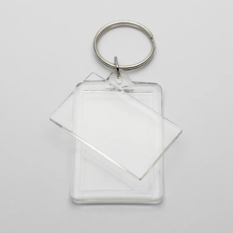Acrylic Rectangle Blank Acrylic Keychains Insert Blank, 1.72X 1., 1