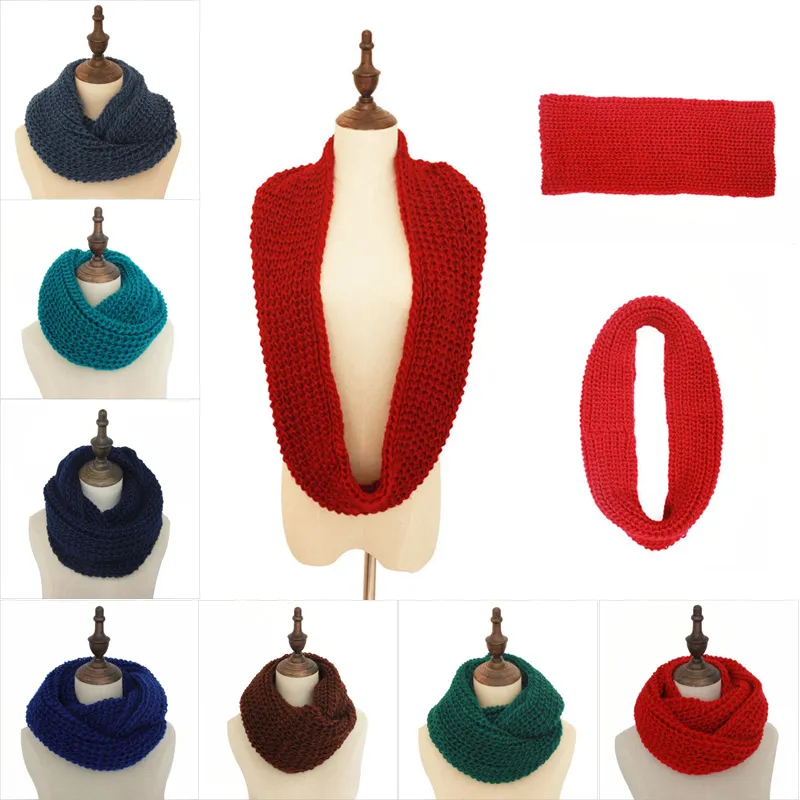 2017 neue Mode frauen Mädchen Ring Schal Schals Wrap Schals Warme Gestrickte Hals Kreis Gugel Snood Für Herbst winter Kostenloser Versand