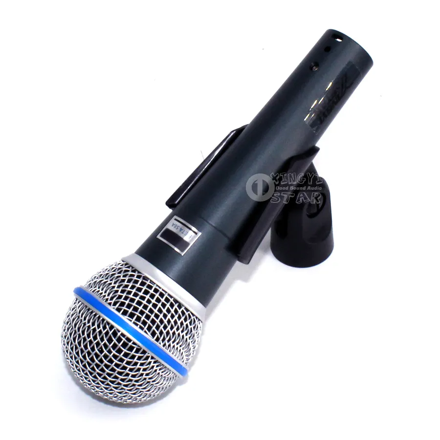 Microfone super cardióide dinâmico vocal com fio profissional microfone para beta58a cantando karaokê mixer gravação de vídeo pc microfone2185690