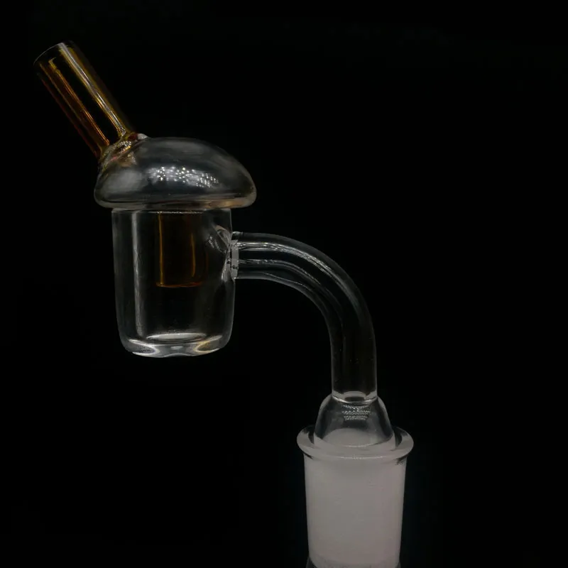 4mm dicke Flat Top Quartz Banger Nägel mit 10mm 14mm 18mm Boden Joint mit Glas Blase Carb Kappe für Öl Rigs Glas Bongs