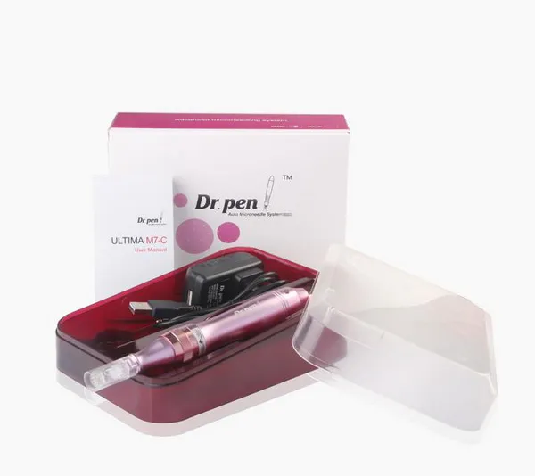 Mejor Derma Pen Microneedling Pen Derma Roller Recargable Derma Microneedle Dr. Pen con Cartuchos de agujas para eliminar cicatrices