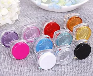 Pots de crème carrés 3G sous-embouteillage de maquillage en plastique transparent, récipient cosmétique vide, petit bidon de masque d'échantillon