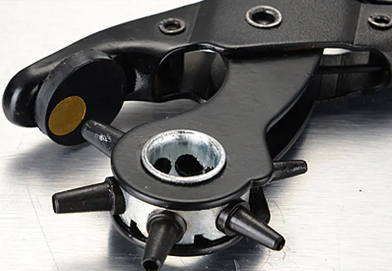Circular Leather Hole Punch Set With 6 Drilling Spring Clamp Pliers And