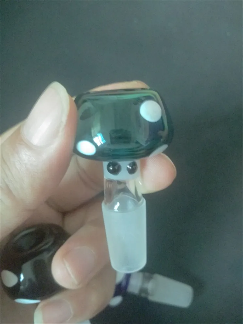 Bunte Pilzart-Glas-Bong-Raucherschüsseln 14mm 18mm männliche weibliche 4 Gelenkgröße Wasserleitungen Schüsseln