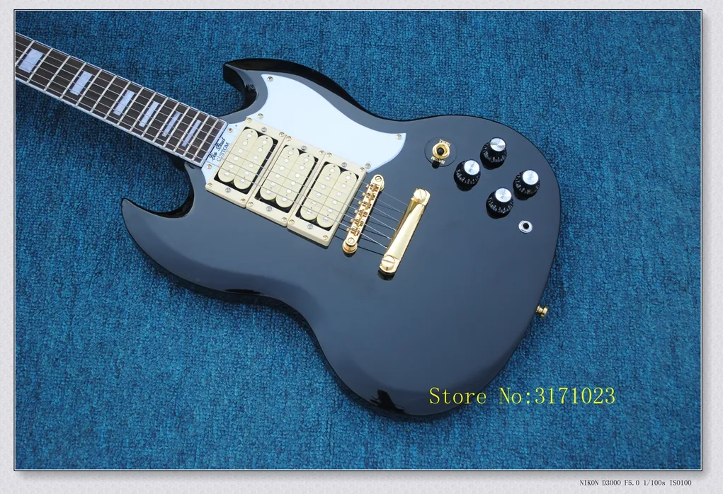Best Black SG Guitar Custom Shop Sg400 Electric Guitar 3 Pickup From ...