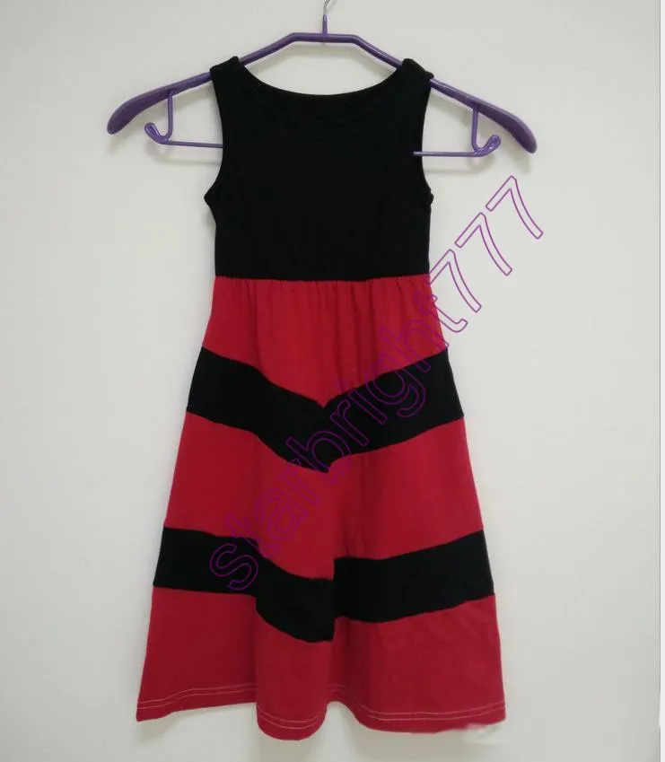 16 stylów Rodzina Dopasowywanie Odzież Odzież Dziewczyny Patchwork Zestawy Matka I Córka Plażowe Sukienki Ubrania Maxi Chevron Stripe Dress