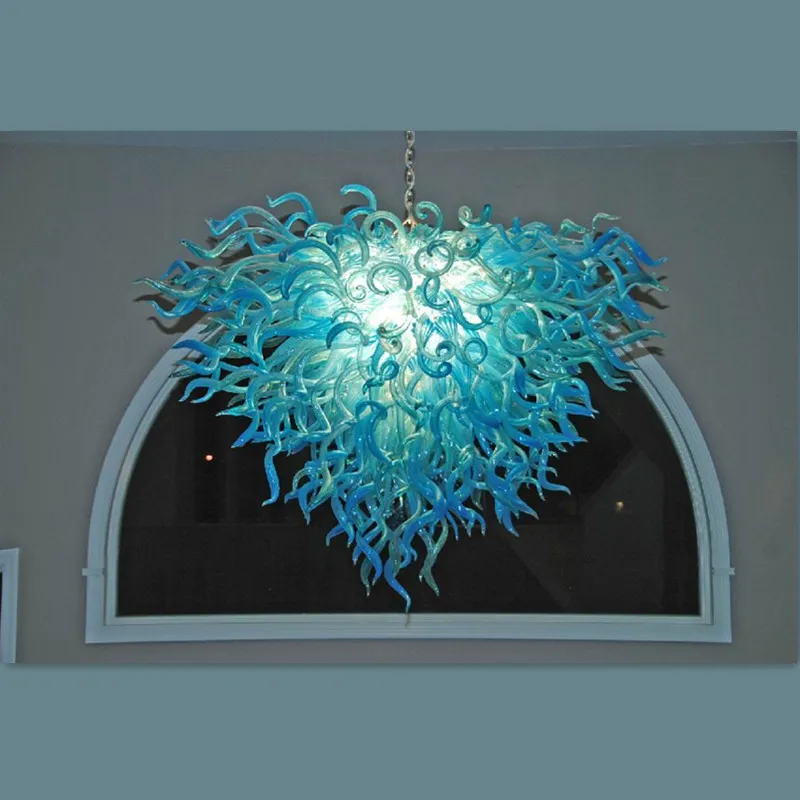 2017 Nouveau Design Lustre Éclairage Murano Verre Cone Lustres Moderne Pendentif Lumières Fait À La Main Art Décor