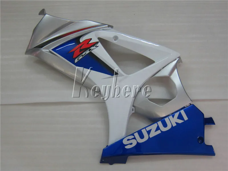 Suzuki GSXR1000 2008 2008 Blue 화이트 페어링 키트 GSXR1000 07 08 OY78