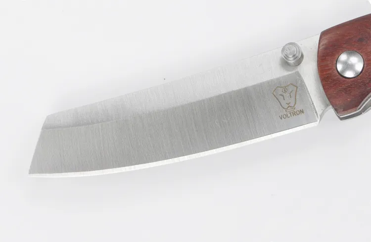 2017 VOLTRON Pocket Coltello pieghevole 8cr13 lama G10 / manico in legno coltelli da campeggio uso esterno coltelli da pesca coltello edc