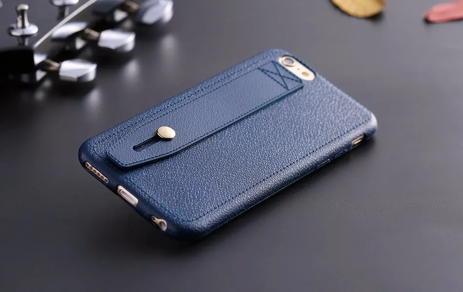 wholesale Super Slim PU Leather Skin Kickstand Holder Cover Case For iPhone 7 7plus 5s 6s 6plus Luxury Soft TPU Phone