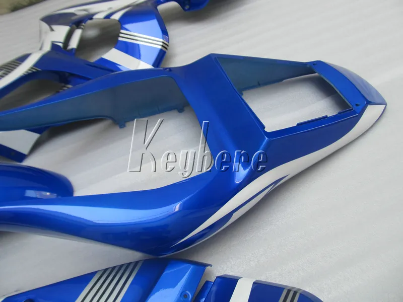 Kit carenatura in plastica carrozzeria Yamaha YZR R6 98 99 00 01 carene blu bianco YZFR6 1998-2002 HT18