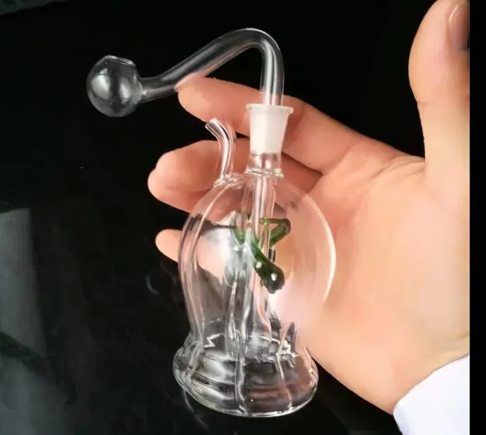 Flerblomma runda salivkrukor, glasvattenrör rökrör percolator glas bongs oljebrännare vatten rör olje riggar rökning med dropper