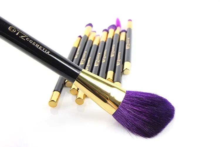 Brushes Wholesale 15pcs Makeup Brushes Sets Synthetic Hair Make Up Brushes Tools Cosmetic Brush Professional Foundation Brush Kits Purple