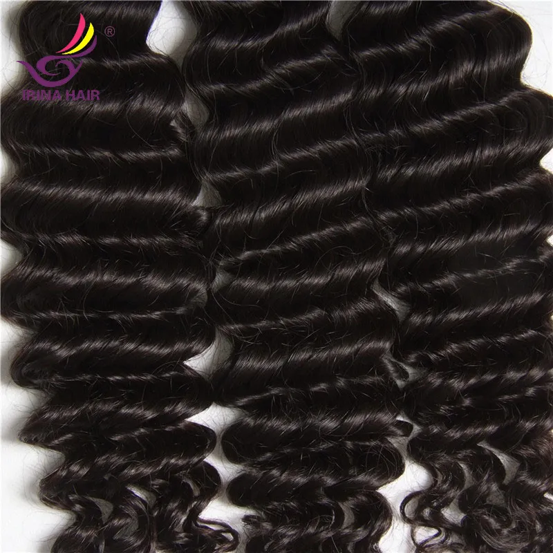 2017 new arrival Um pacote de 8 - 30 polegadas não transformados cabelo indiano onda profunda encaracolado cabelo humano 100% malaysain brasileiro peruvain