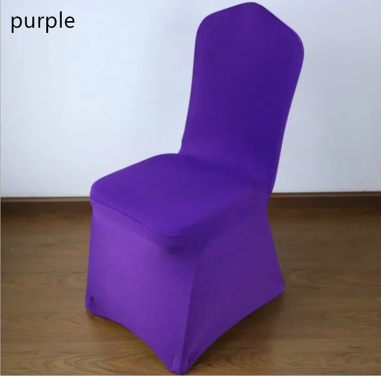 White Wedding Chair Cover Universal Stretch Polyester Spandex