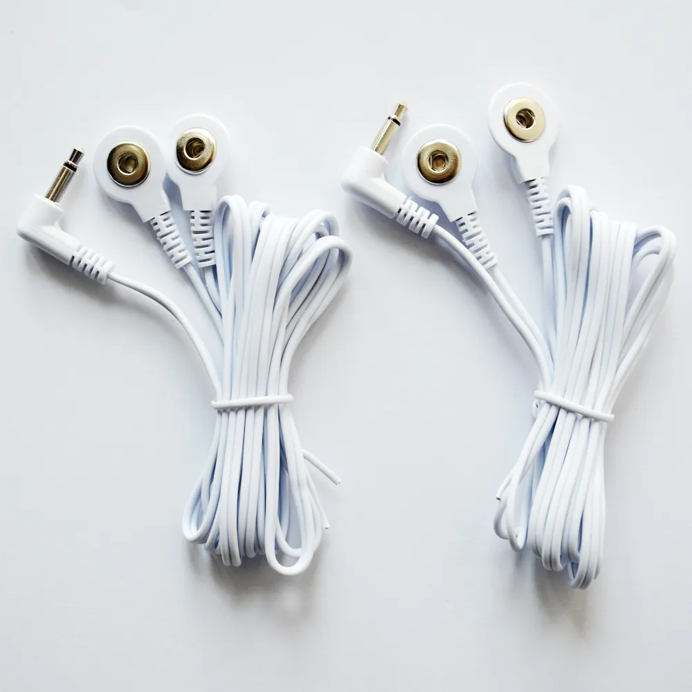 Tens Replacement Lead Wires - Two Snap Connectors, DC3.5mm 1*2
