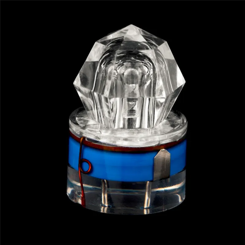 LED Deep Drop Underwater Diamond Fishing Flashing Light Night Fishing Bait Lure Submersible Lamp Squid Strobe