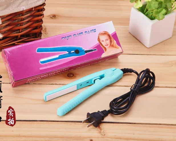 Mini Hair Straightener Iron Splint Electric Keramik Hår Rätning Straight Plate Straightener Flat Irons Keramiska tallrikar