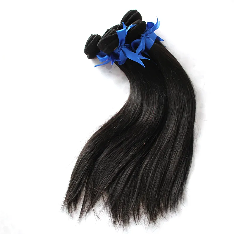 Cabelo Humano Weave Não Transformados Virgem Do Cabelo Humano Tecelagem 500g 100% Cabelo Humano Weave Natural Cor Preta 1b