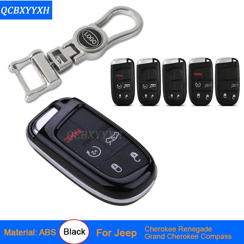 Zinklegering + Plastic Auto Sleutel Beschermhoes Voor Jeep Cherokee Renegade Grand Cherokee Compass Car Key Case