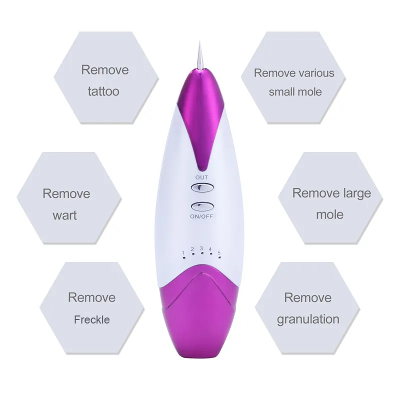 Hot New Portable Laser Spot Removal Pen Mole Freckle Removal Machine Laser la rimozione del tatuaggio Strumento di rimozione dello strumento di bellezza Cura della bellezza