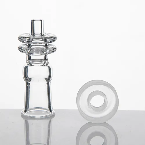 Opaque Quartz Nail Domeless with Full Frosted Quartz Dish/ Bowl/ Carb cap 10mm 14.4mm 18.8mm male female High Educated banger nail