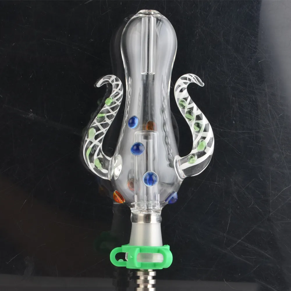 Versie 5.0 NC Set Octopus Design 14mm 19mm NC Kit met Titanium Nail Mini Glass Water Pipes Bong