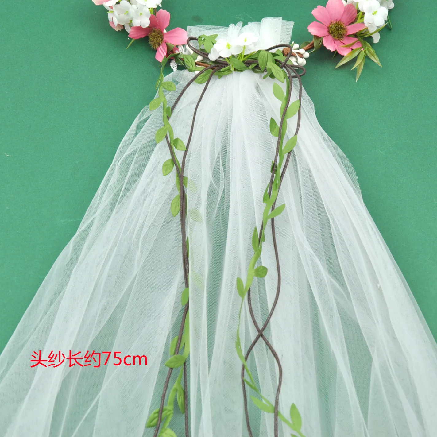 Capelli bohémien corone di fiori con la testa di fiori Donne Wedding Beach Veils Accessori capelli ragazze Biral Garlands5400985