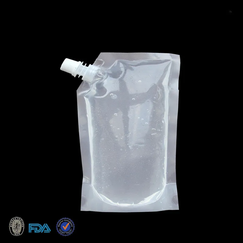 235ML/423ML/1000ML Wholesale Stand-up Plastic Drink Packaging Bag Spout Pouch for Beverage Liquid Juice Milk Coffee