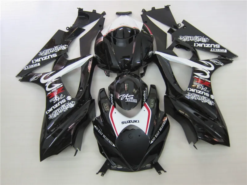 Kit de carénage moule de vente chaude pour Suzuki GSXR1000 2007 2008 blanc noir carénages set GSXR1000 07 08 OT50