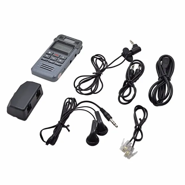 8 Go de réduction du bruit HD enregistreur vocal numérique MINI Dictaphone enregistrement téléphonique avec écran LCD lecteur MP3 dans la boîte de vente au détail