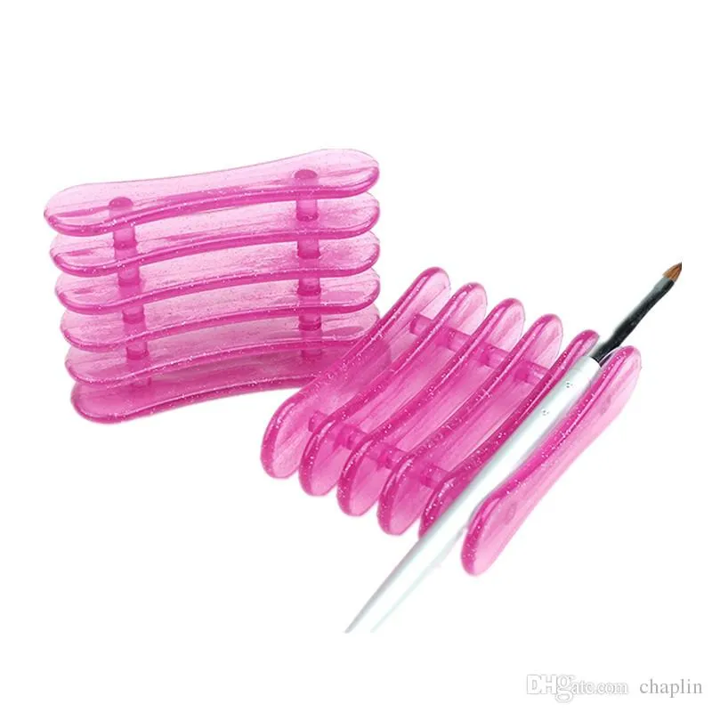 Nail Art Design Craft Acrylic UV Gel Borste Pen vila plasthållare stativ verktyg