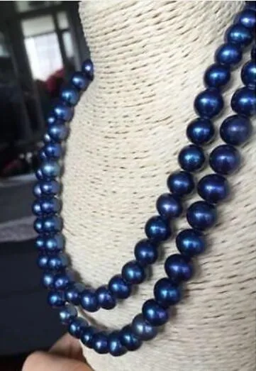 Amazon.com: Wiwpar Long Pearl Necklace Faux Pearl Strand Layered Necklace  1920s Gatsby Costume Jewelry Vintage Multi Strands Royal Blue Pearl Necklace  for Costume Party (royal blue) : Clothing, Shoes & Jewelry