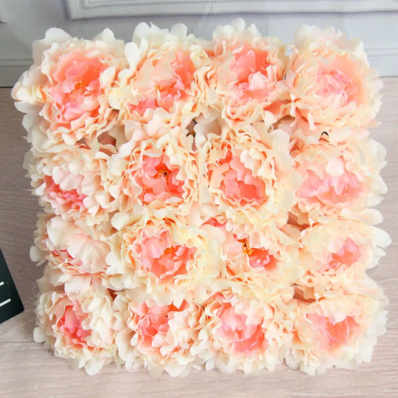 Konstgjorda blommor Silk Peony Heads Party Wedding Decoration Supplies Simulation Fake Flower Head Home Decorations WX-C09