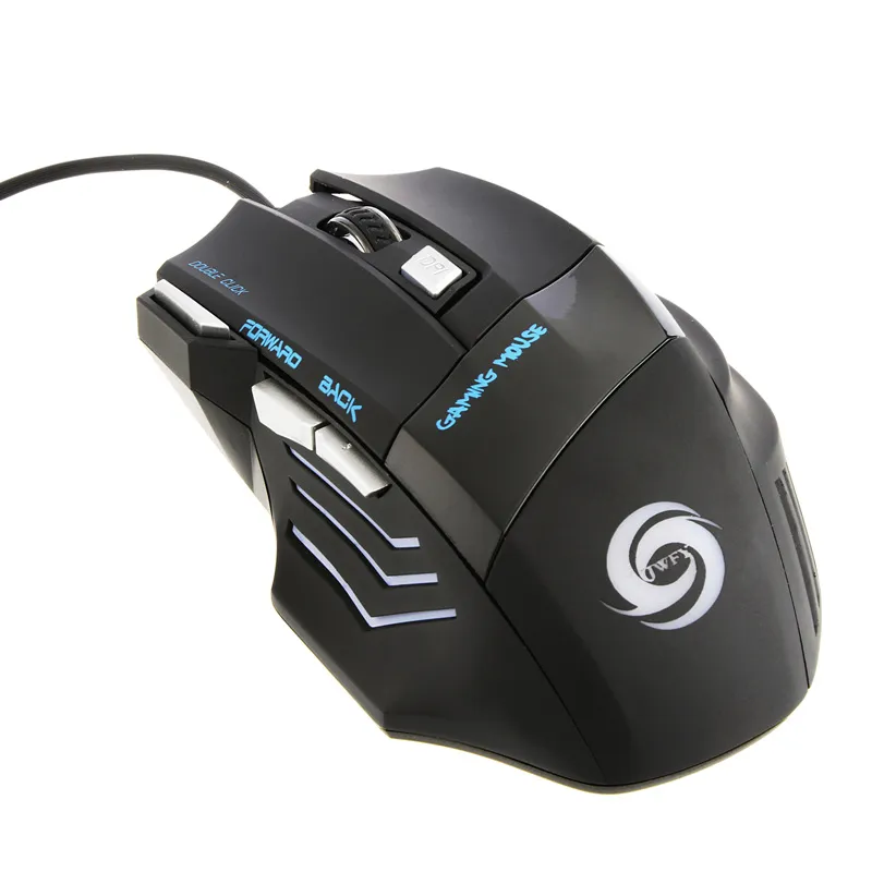 Oyun faresi kablolu USB bilgisayar fare oyun fare gamer 3200 DPI ayarlanabilir 7D laptop PC için LED optik