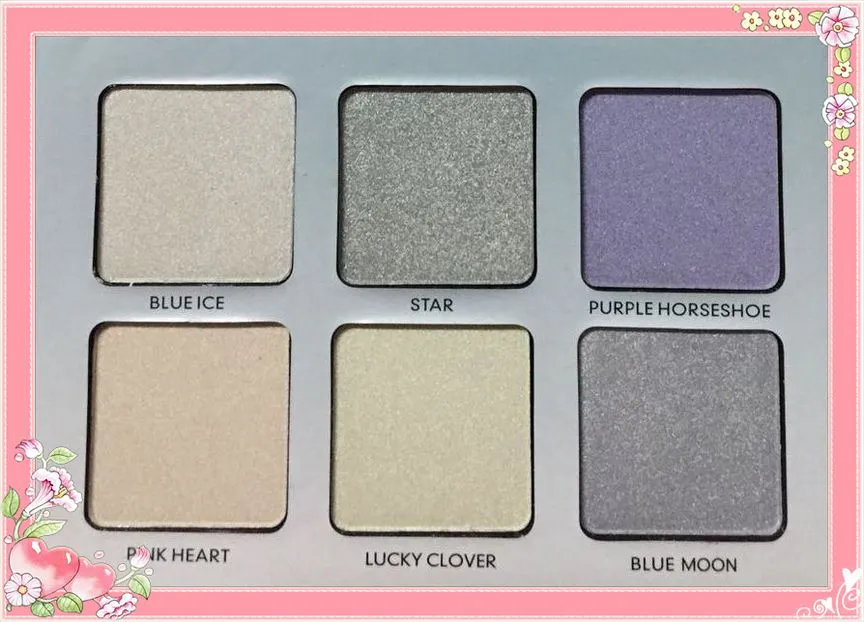 Darmowa wysyłka EPACKET! Nowy metalowy proszek Highlightery 6 kolorów Palette w proszku! Happy_yunxia