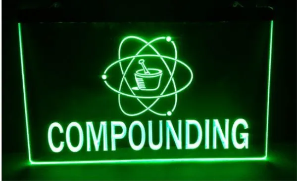 Compounding Pharmacy Shop 3 Size New LED Neon Light Sign grossell Dropshipper Home Decor Crafts