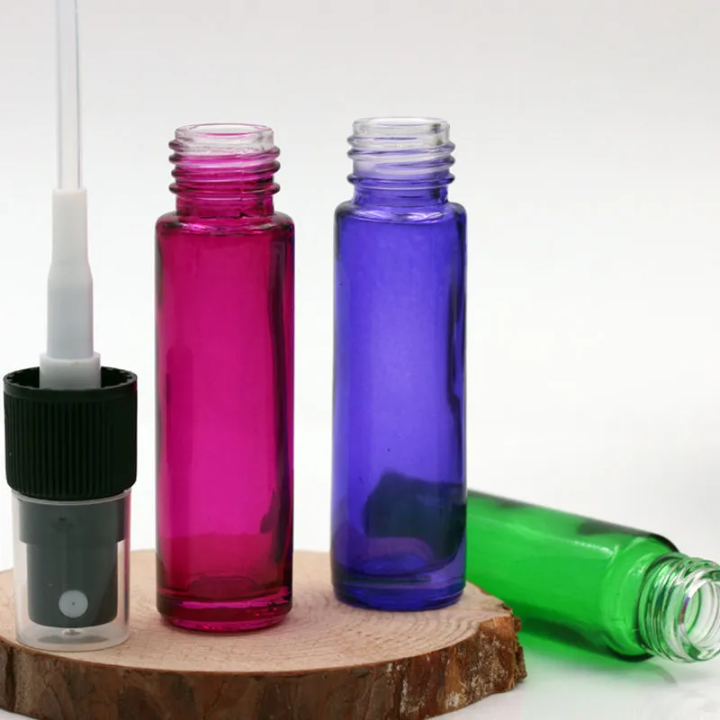 Garrafas de spray de vidro 10 ml com pulverizador de névoa fina garrafas vazias recarregáveis ​​para óleos essenciais ou outros líquidos F20171952