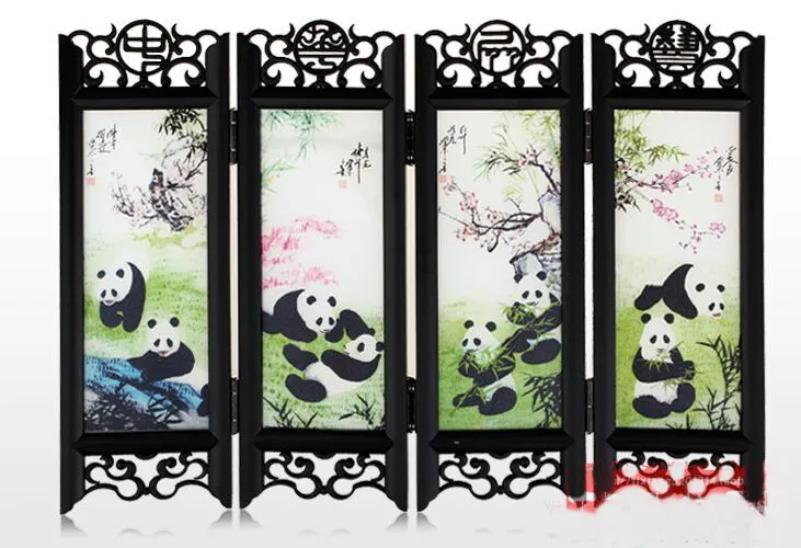 도매 저렴 한 4 스타일 중국 스타일 전통 공예 중국 골동품 작은 화면 장식